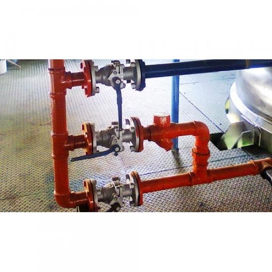 งานเดินท่อโรงงาน ชาร์เตอร์ (ประเทศไทย) - งานติดตั้งท่อพร้อมติดตั้งวาล์ว