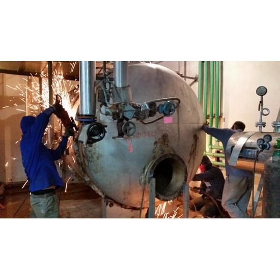 งานเดินท่อโรงงาน ชาร์เตอร์ (ประเทศไทย) - ประกอบถังน้ำร้อน